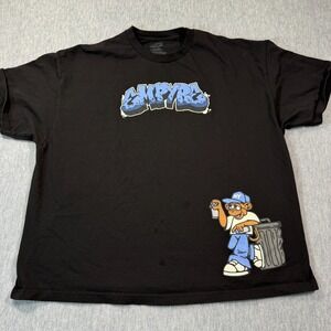 Empyre Shirt Unisex 3XL Black Graphic Tee Graffiti Monkey Skater Streetwear